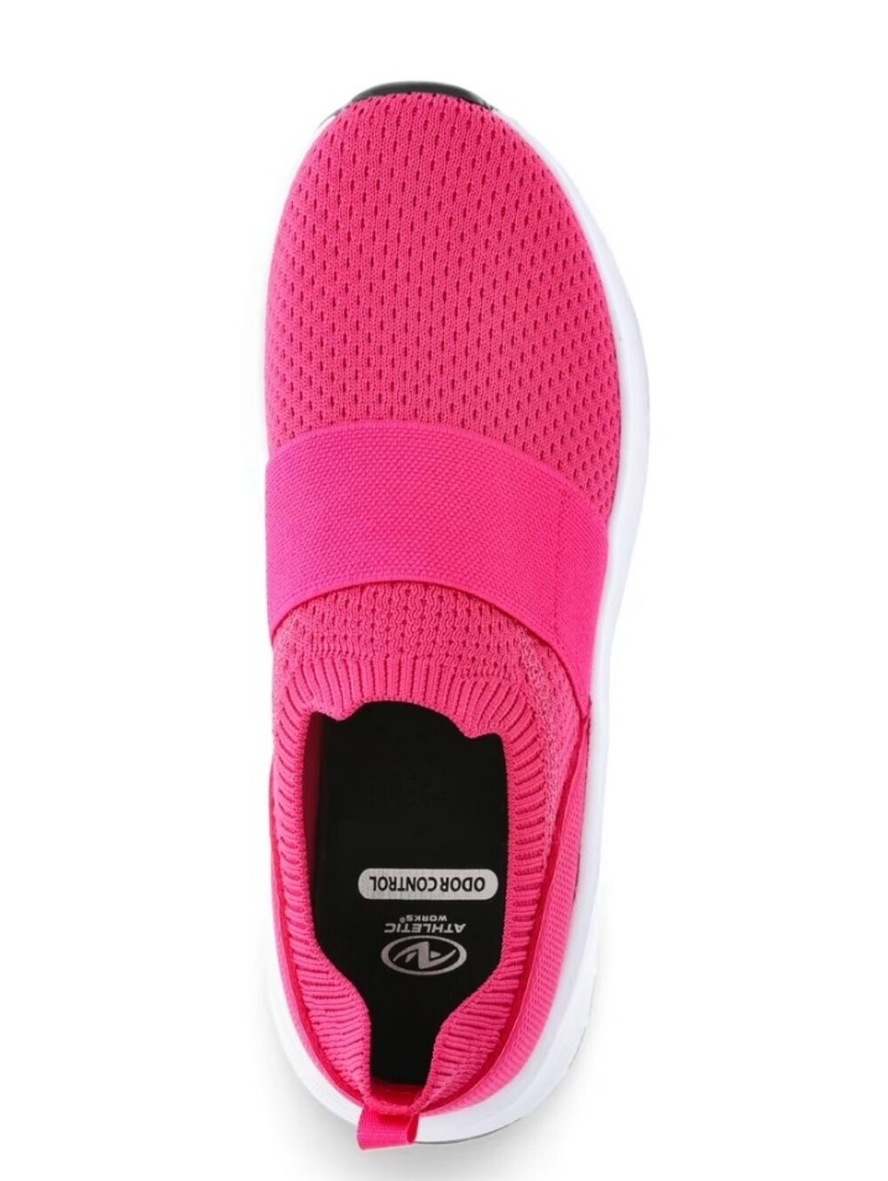 Athletic Works Pink Barbiecore Banded Women's Jogger Slip On Sneakers Size 8 - Picture 4 of 8